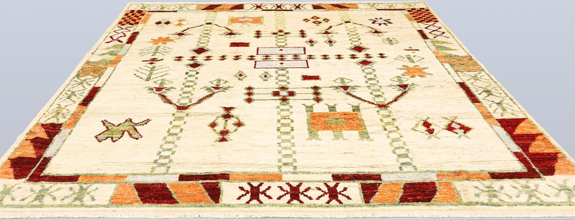 A rug, Morocco design, approx. 291 x 255 cm.