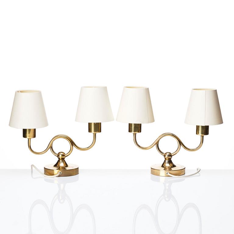 Josef Frank, a pair of 'model 2483' table lamps, Svenskt Tenn, Sweden 1950s.