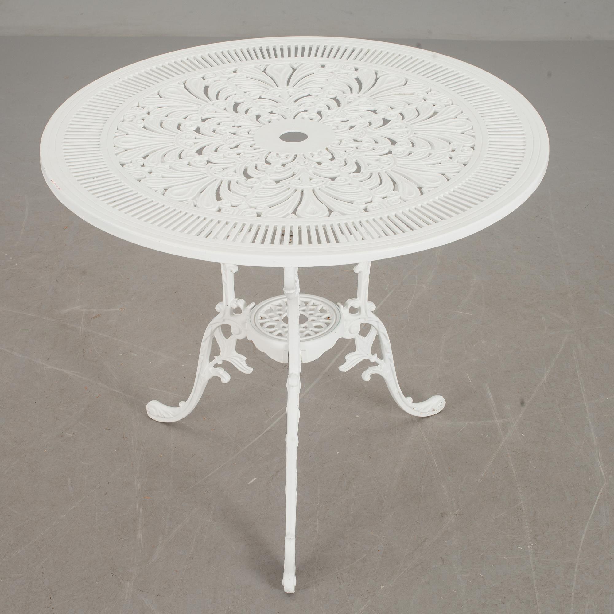 TRÄDGÅRDSMÖBEL, 5 delar, aluminium, modern tillverkning.