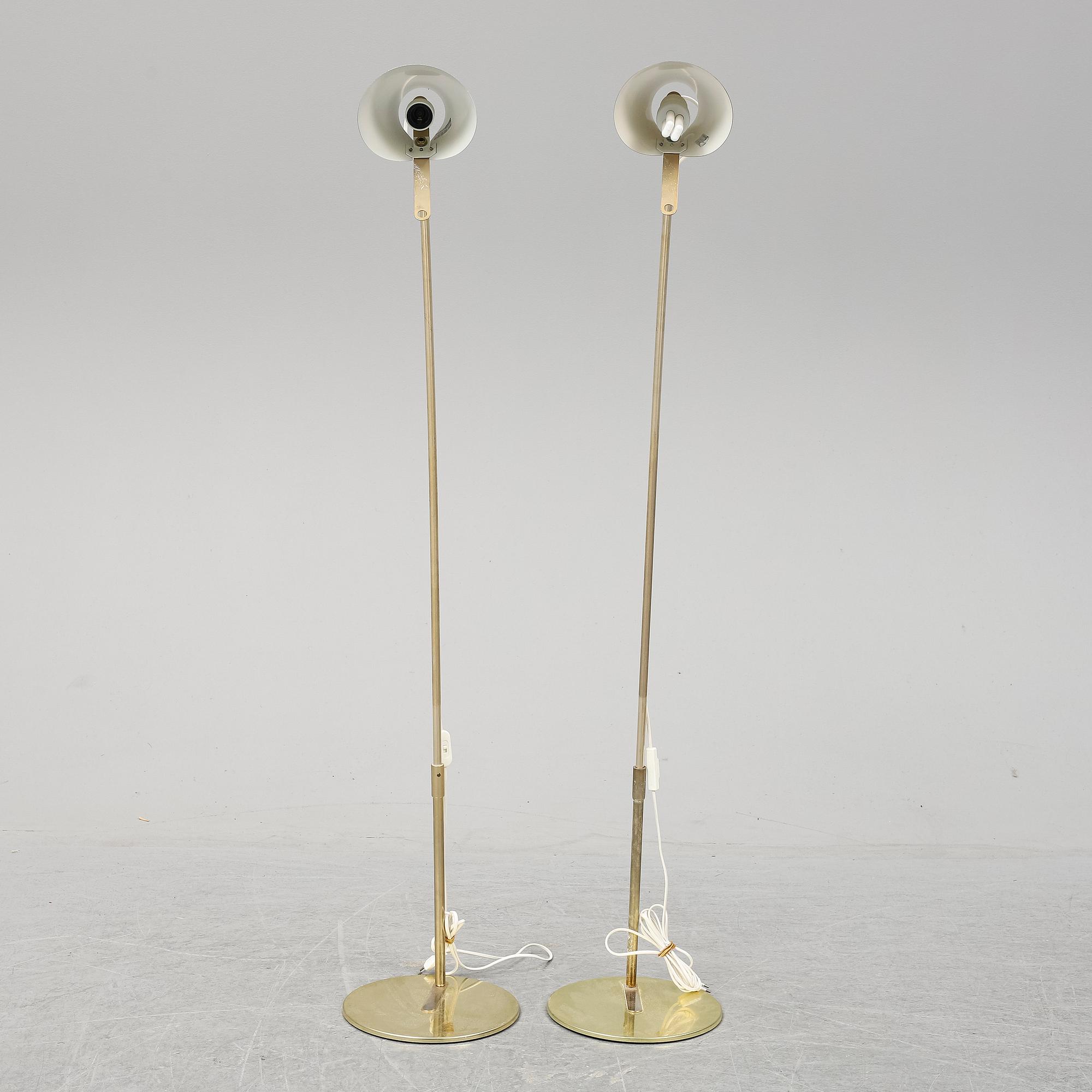 A pair of IKEA floor lamps.