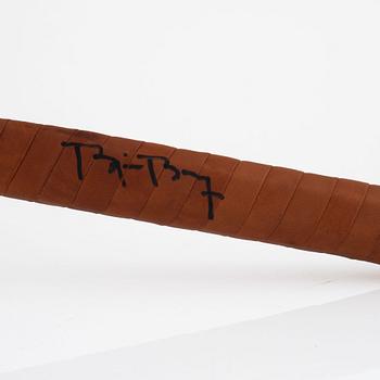 Tennisracket, Signerad Björn Borg. Donnay, speciellt framtaget racket i trä.