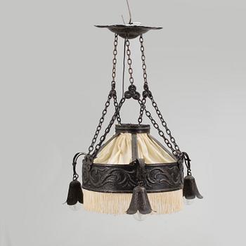 A jugend ceiling lamp, beginning of the 20th century.