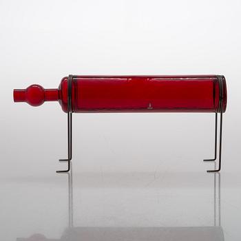 Markku Salo, A glass sculpture, 'Hot', signed M. Salo Nuutajärvi.