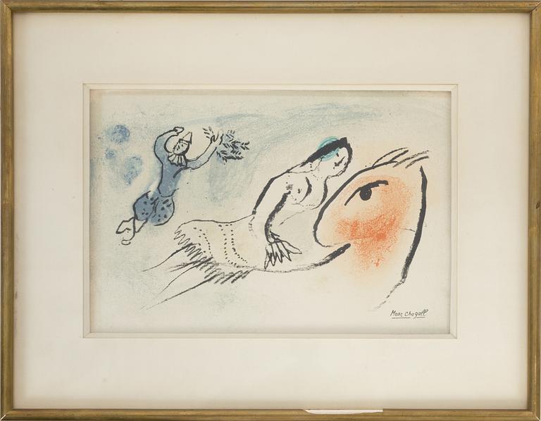 Marc Chagall, färglitografi, tryckt signatur.