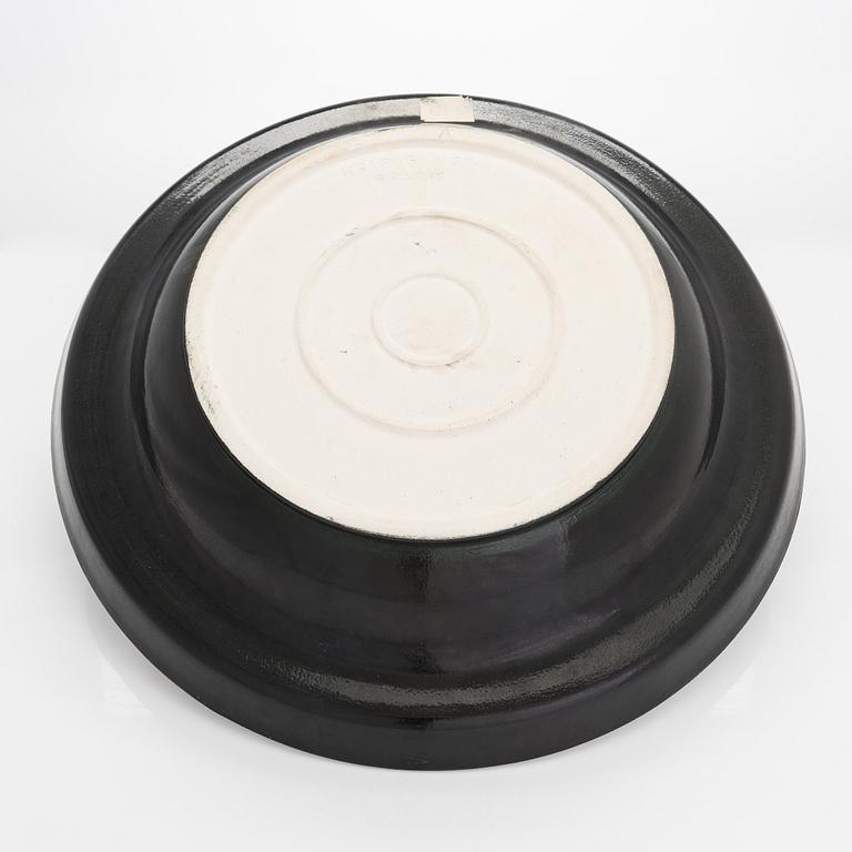 Birger Kaipiainen, koristemalja, kivitavaraa, signeerattu Kaipiainen Arabia.