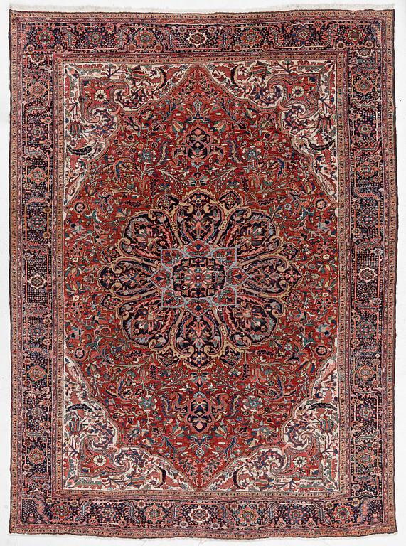 A semi-antique Ahar carpet, North west Persia, c. 410 x 300 cm.