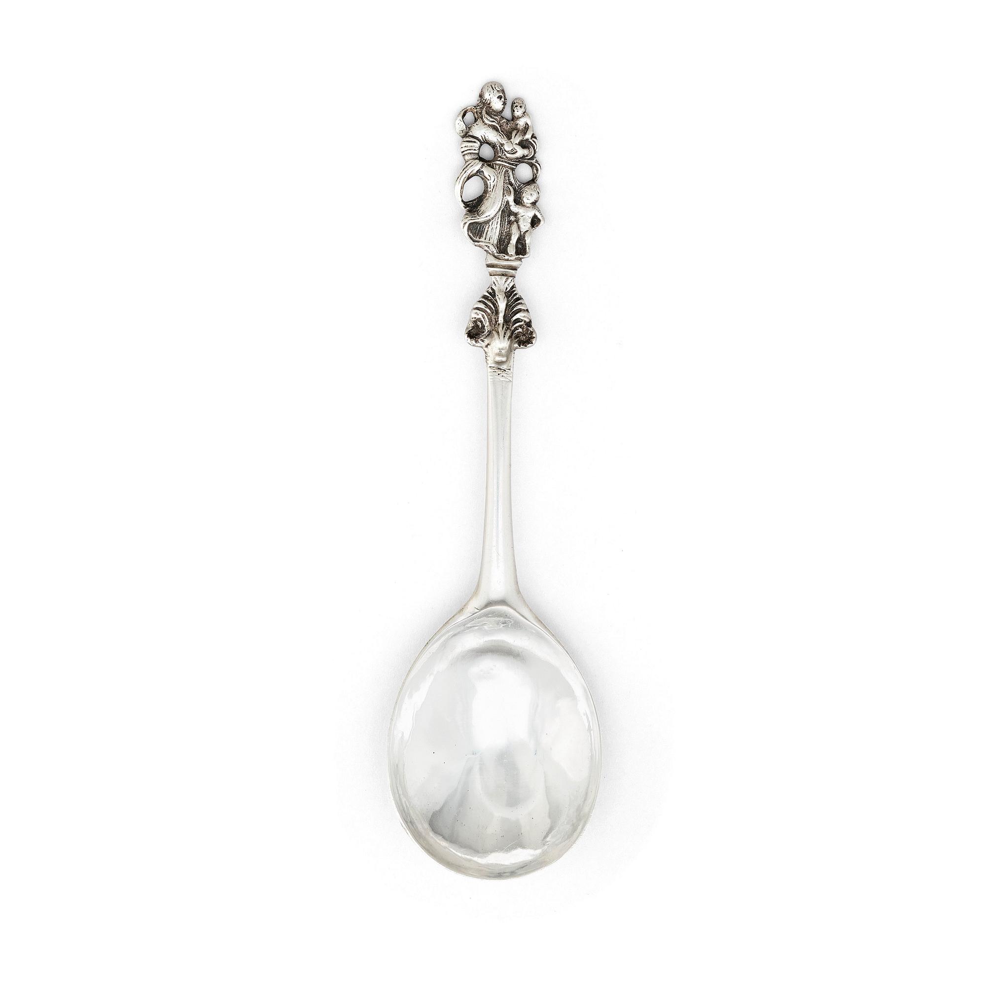 A Danish silver spoon, mark of Erik Stridbeck (1770-1842), Copenhagen.