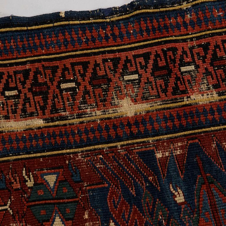 Matta, antik, kaukasisk, sannolikt Zeischur. Ca 180 x 126 cm.