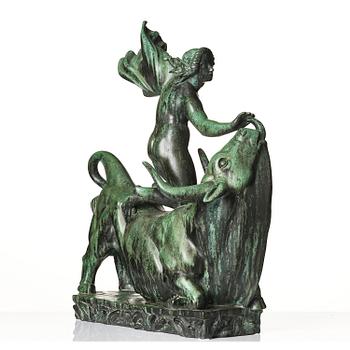 Carl Milles, "Europa och tjuren" (Europa and the bull).