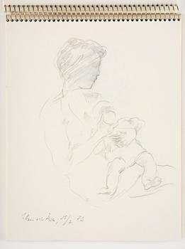 Lotte Laserstein, Sketchbook with approximately 42 drawings, of which 1 is signed.