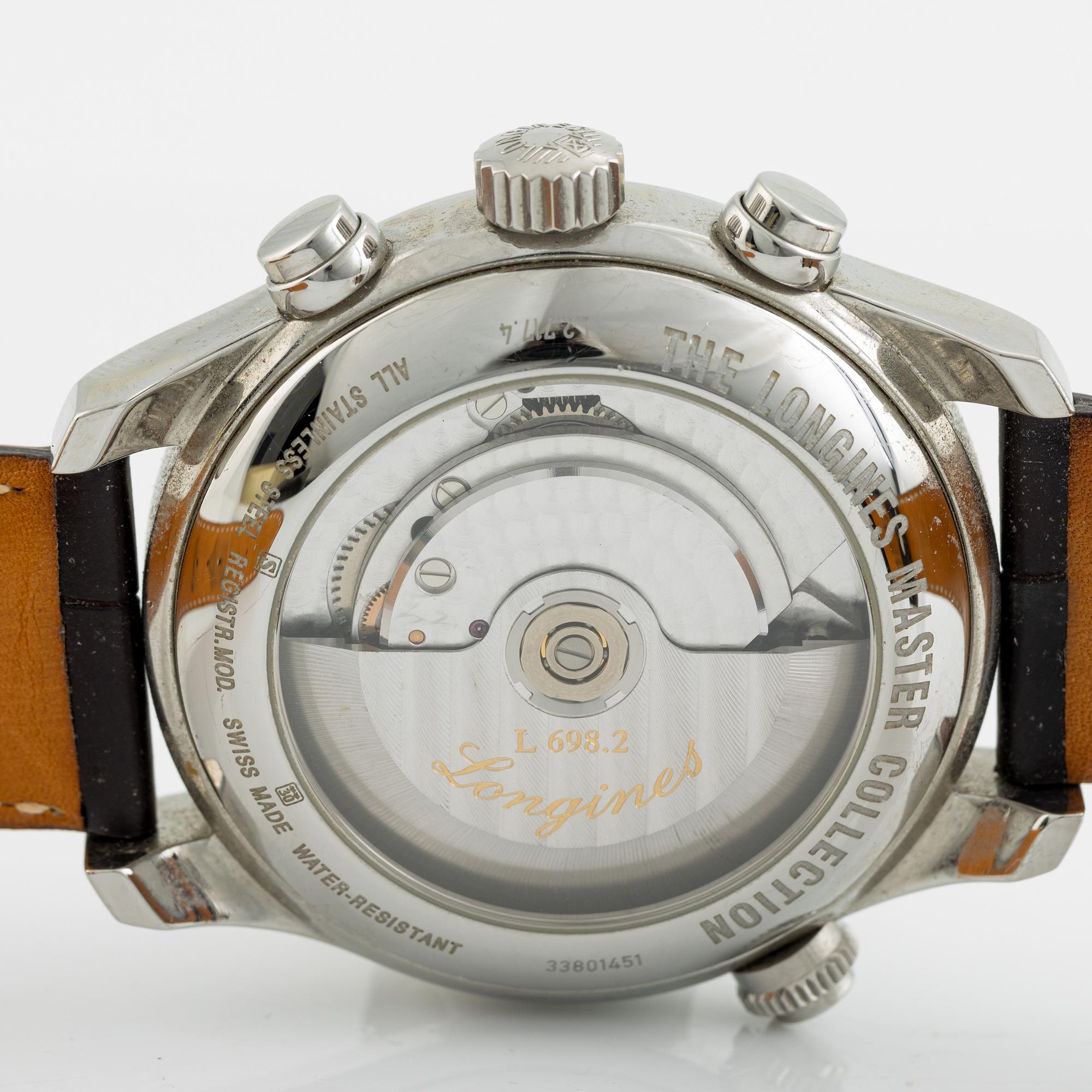 Longines, Master Collection, Retrograde, armbandsur, 44 mm.