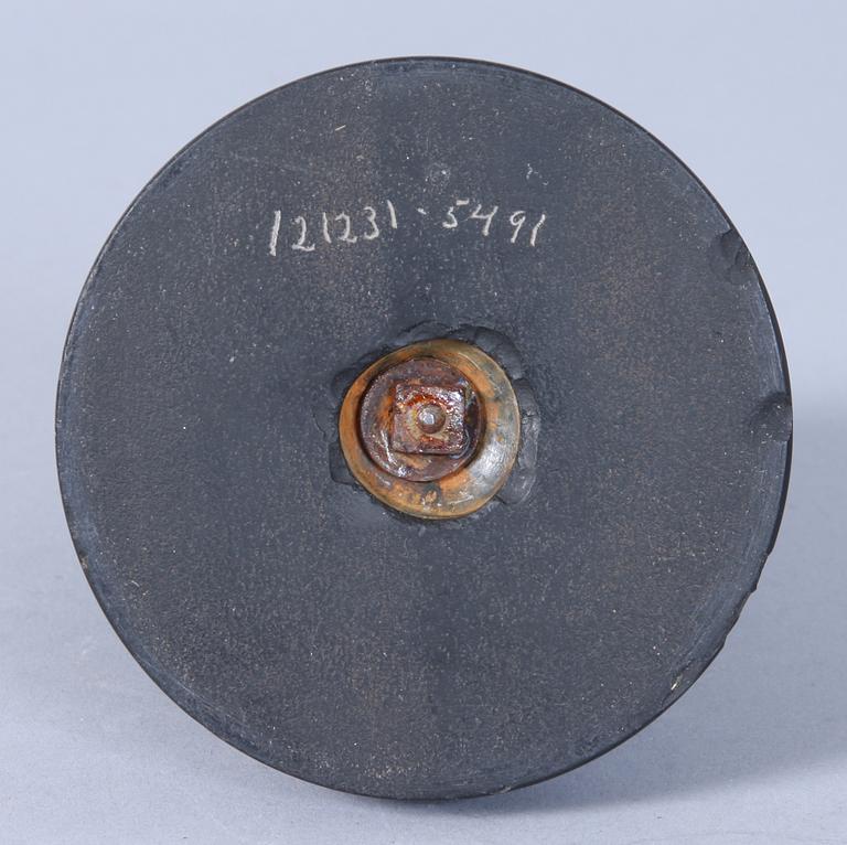 BORDSDEKORATION, patinerad zink, 1800-talets andra hälft.