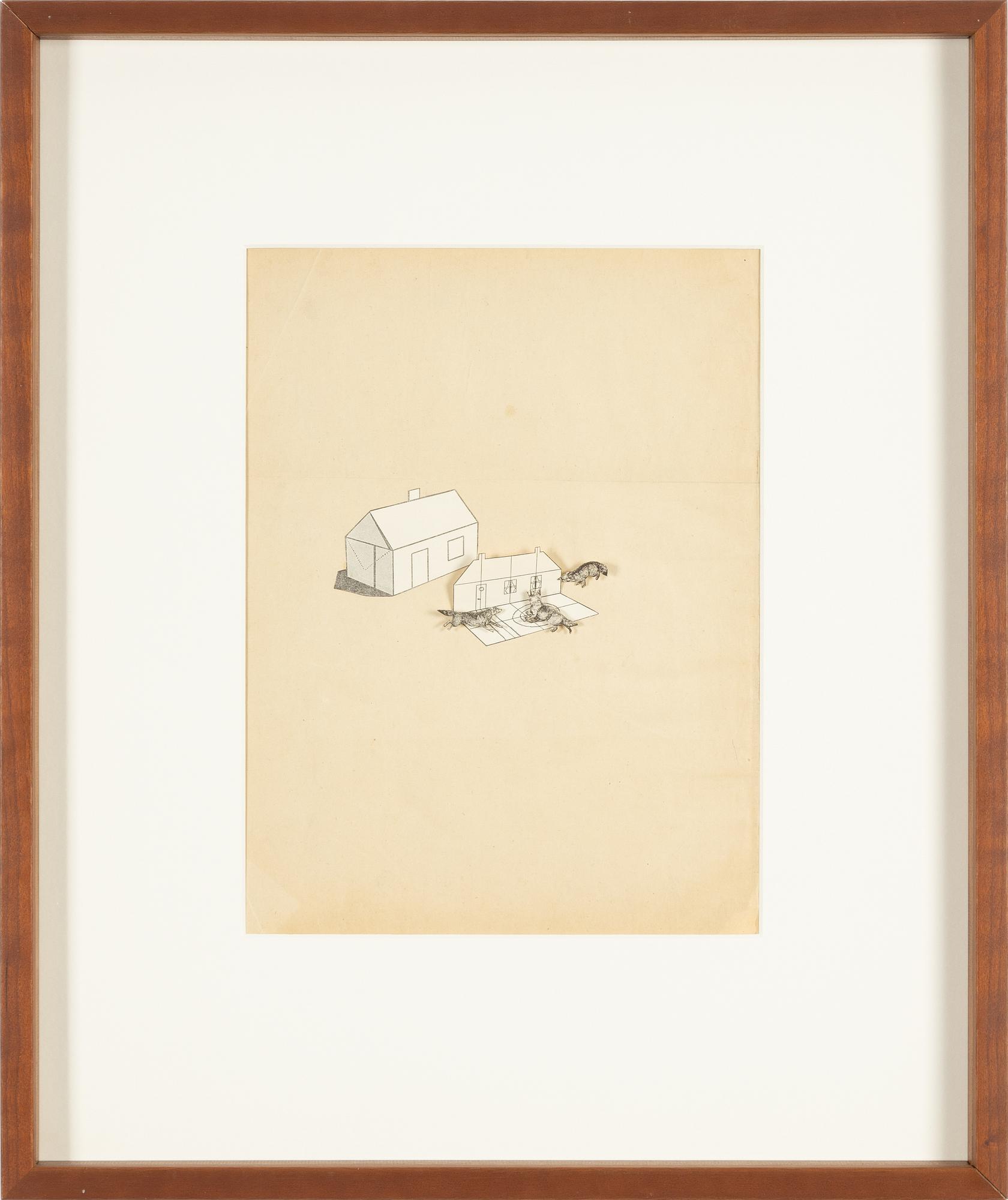 Nicole Natri, collage on paper.