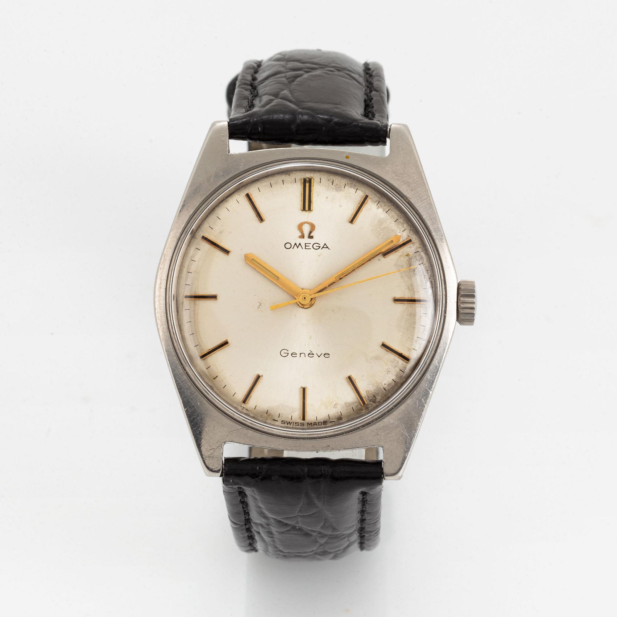 Omega, Genève, wristwatch, 34 mm.