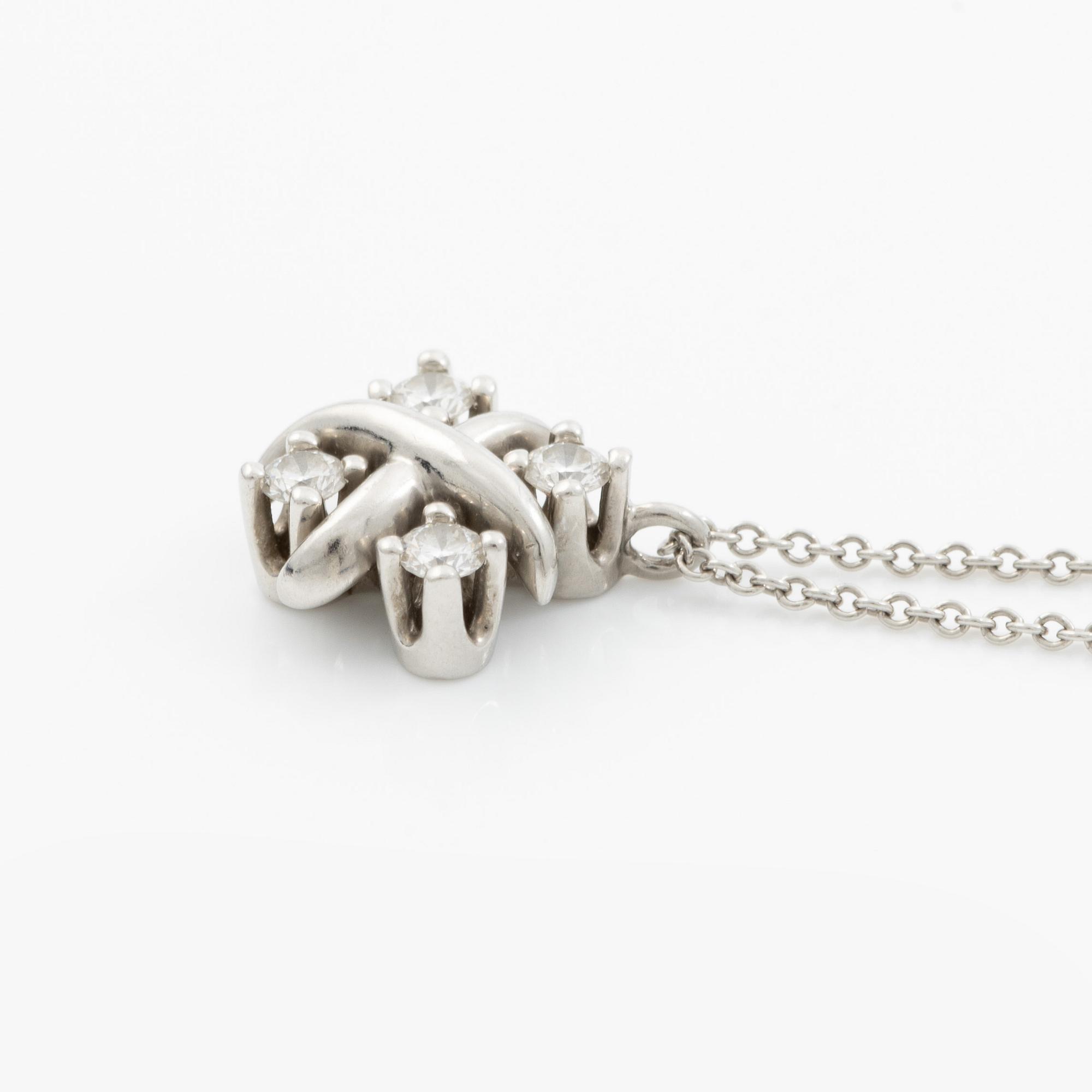 Tiffany & Co, "Lynn pendant", platinum with brilliant-cut diamonds.