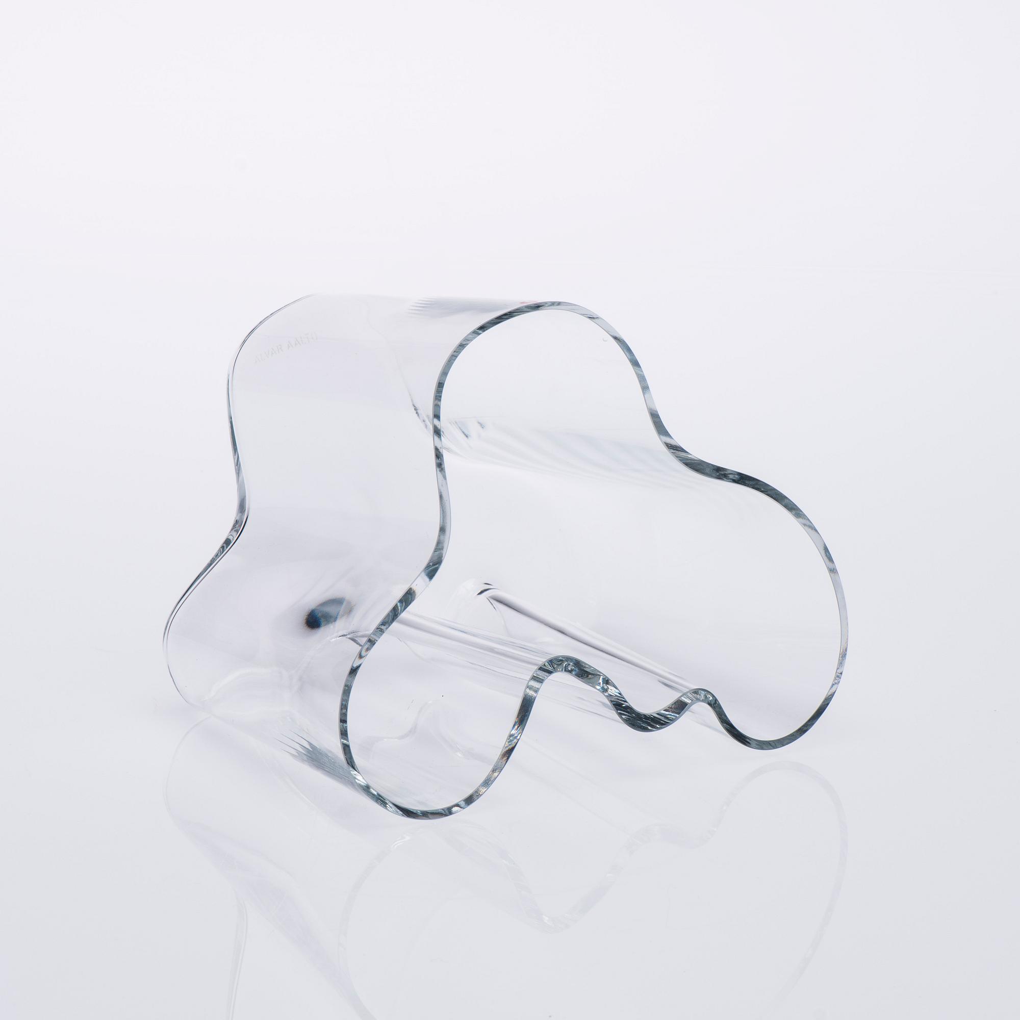 VAS, glas, "Savoy", märkt i botten Alvar Aalto. Iittala 1970/80-tal.