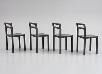 Boris Berlin/Poul Christiansen, a set of six 'Non' chairs, Komplot design, Källemo, 21st century.