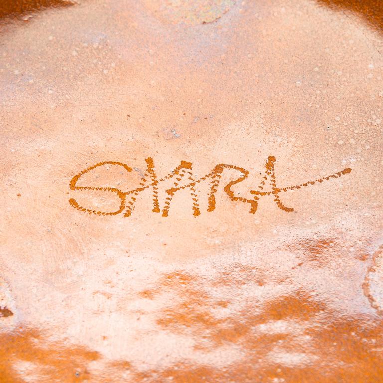 Saara Hopea, a 1960s decorative plate, signed SAARA.