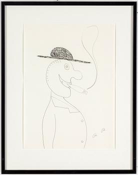 ROGER RISBERG, indian ink on paper, signed RR.