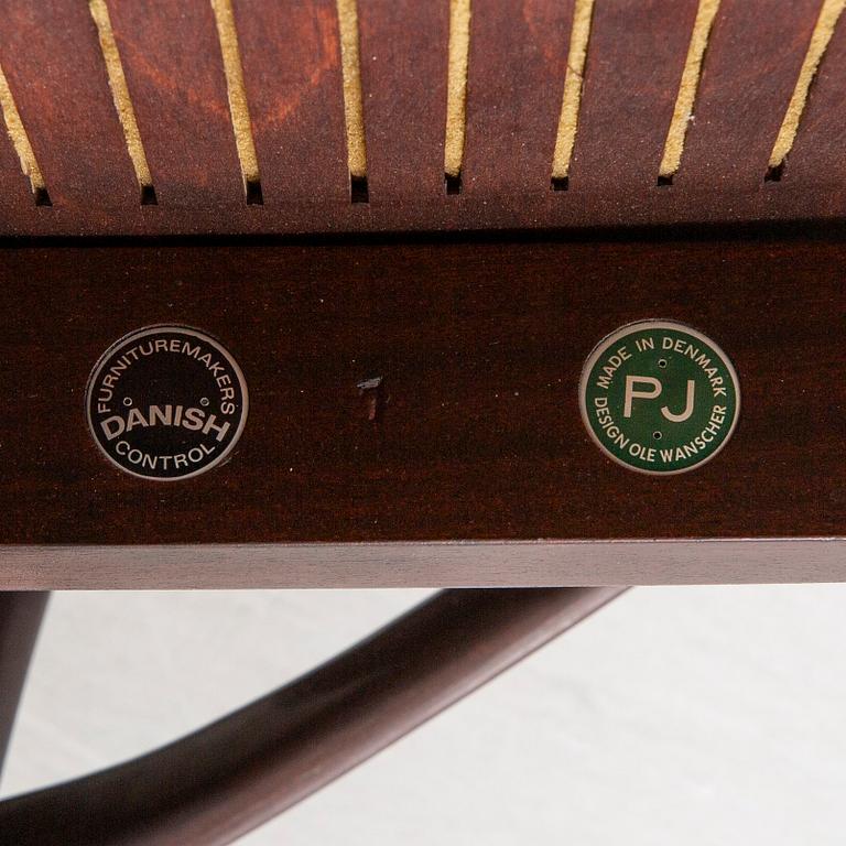 Ole Wanscher, chairs, 8 pcs, "Rungstedlund", Poul Jeppesen, Denmark, second half of the 20th century.