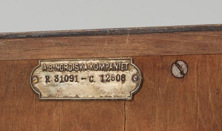SEKRETÄR, brickmärkt Nordiska Kompaniet o nr R 31091-12508, 1926.