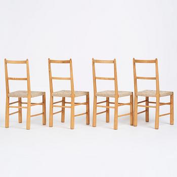 Gunnar Asplund, a set of four chairs for the Stockholm City Library, Nordiska Kompaniet ca 1928.