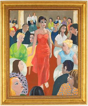 Stina Sunesson, oil on canvas, signed and dated 1955.