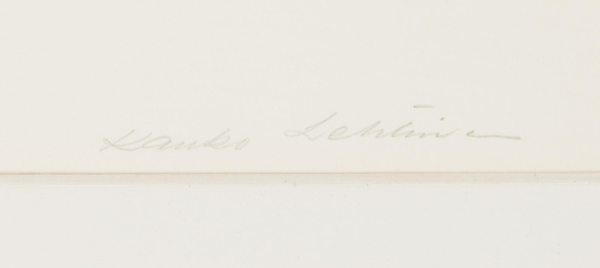 Kauko Lehtinen, litografi, signerad och numrerad 92/100, tryckt datering -75.