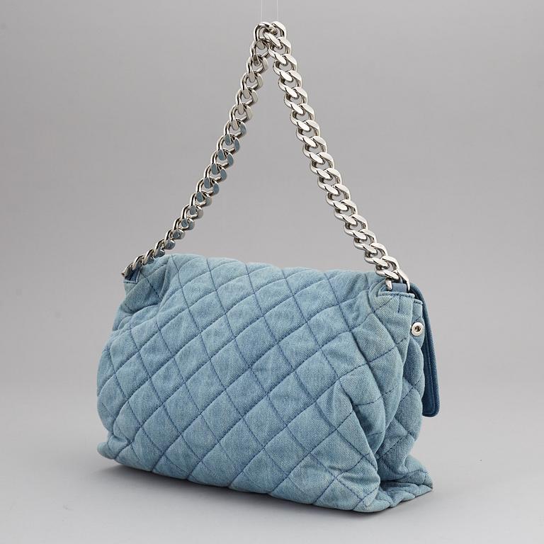 STELLA MCCARTNEY, a denim handbag.