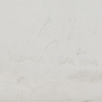 Verner Panton, three white plastic 'Panton Chair Classic', chairs, Vitra, 2008.