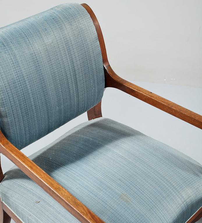 KARMSTOLAR, ett par, empire, 1800-talets första hälft.