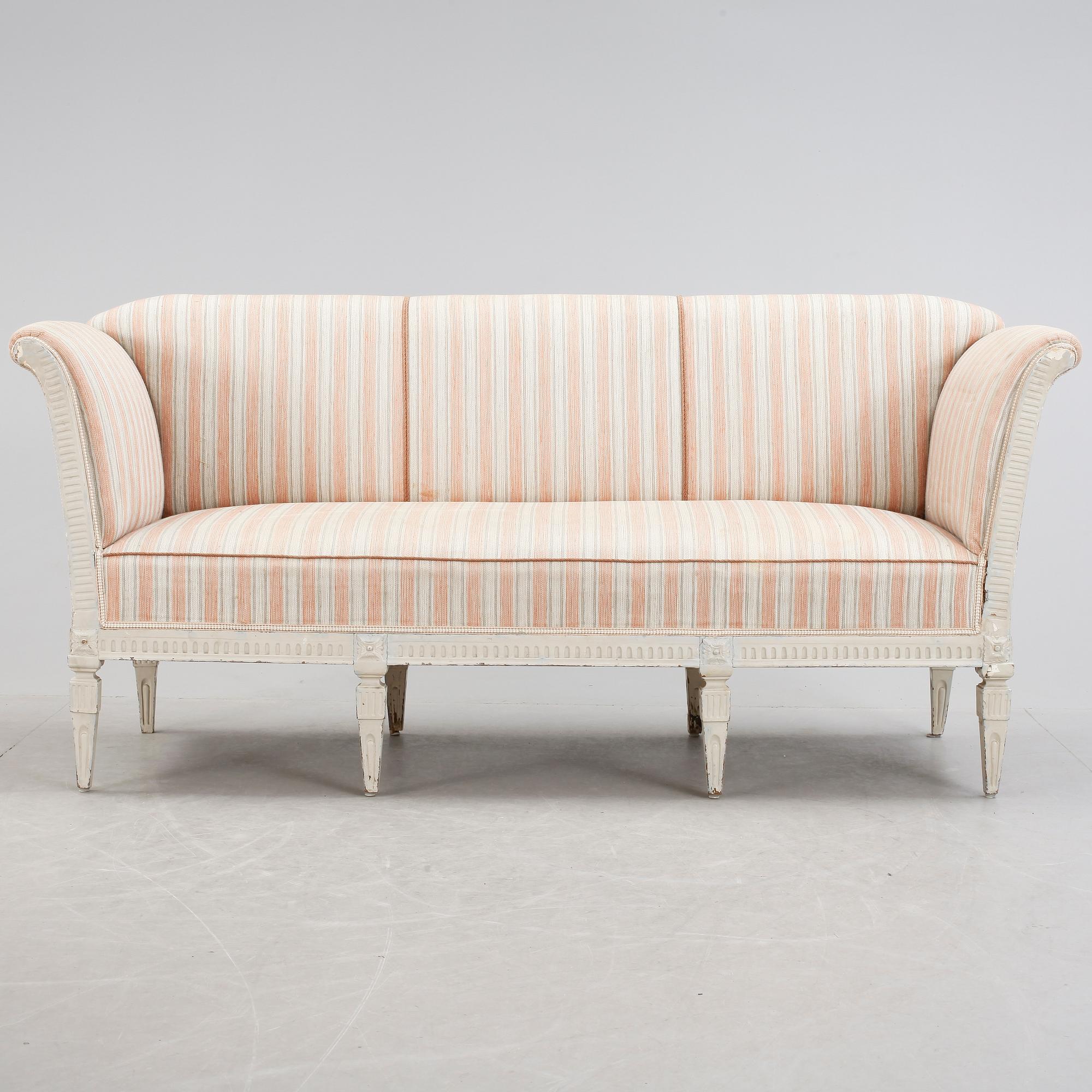 SOFFA, sengustaviansk stil, 1800-tal.