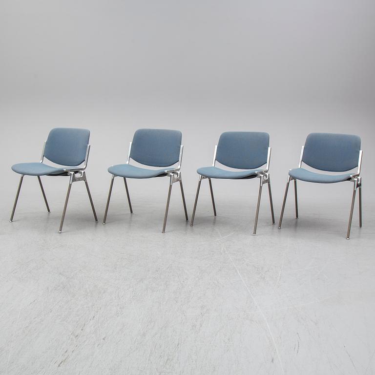 GIANCARLO PIRETTI, four chairs from Castelli, Italy.