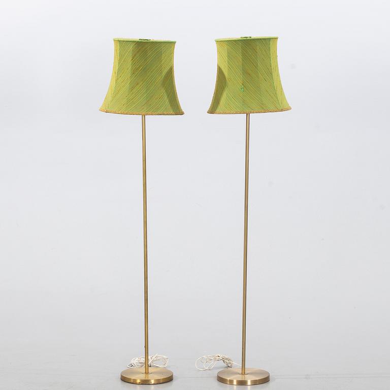 NK, a pair of floor lamps, second half of the 20th century.