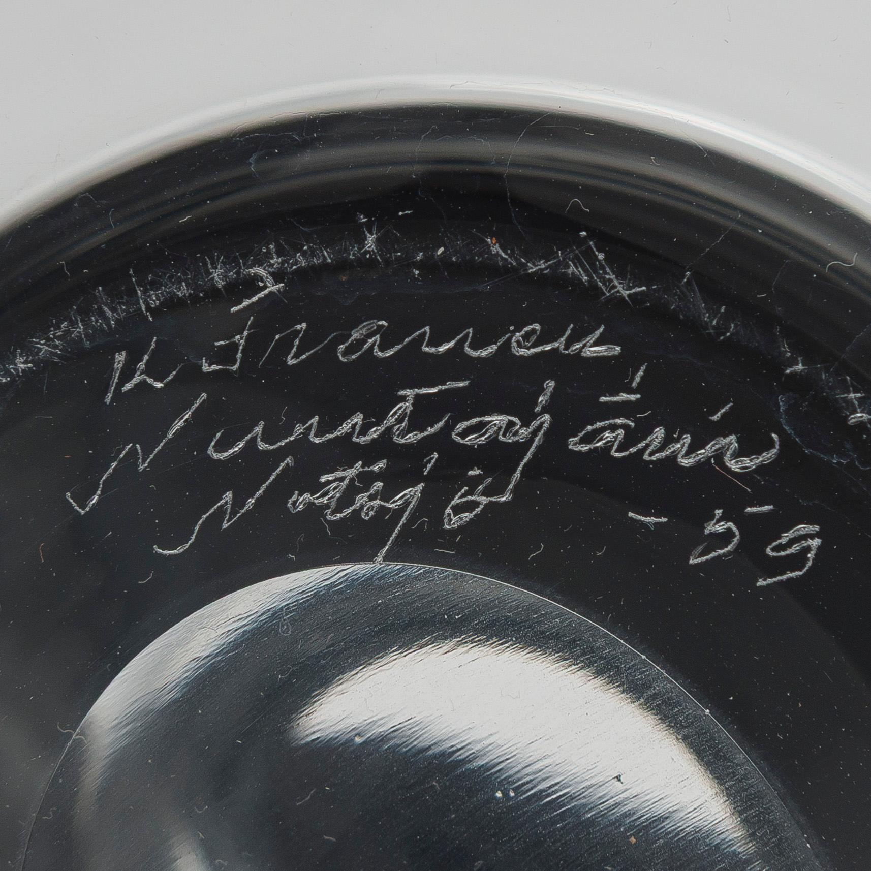 Kaj Franck, a decanter, 'The Bells of Kremlin', signed K. Franck, Nuutajärvi, Notsjö -62.