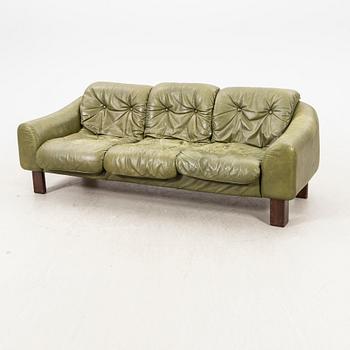 Two sofas, leather, 1970s.