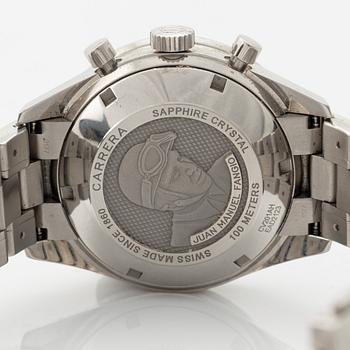 Tag Heuer, Carrera, Calibre 16, "Juan Manuel Fangio", wristwatch, 41 mm.