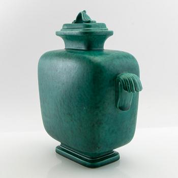 Wilhelm Kåge, lamp and lid vase mid-20th century.