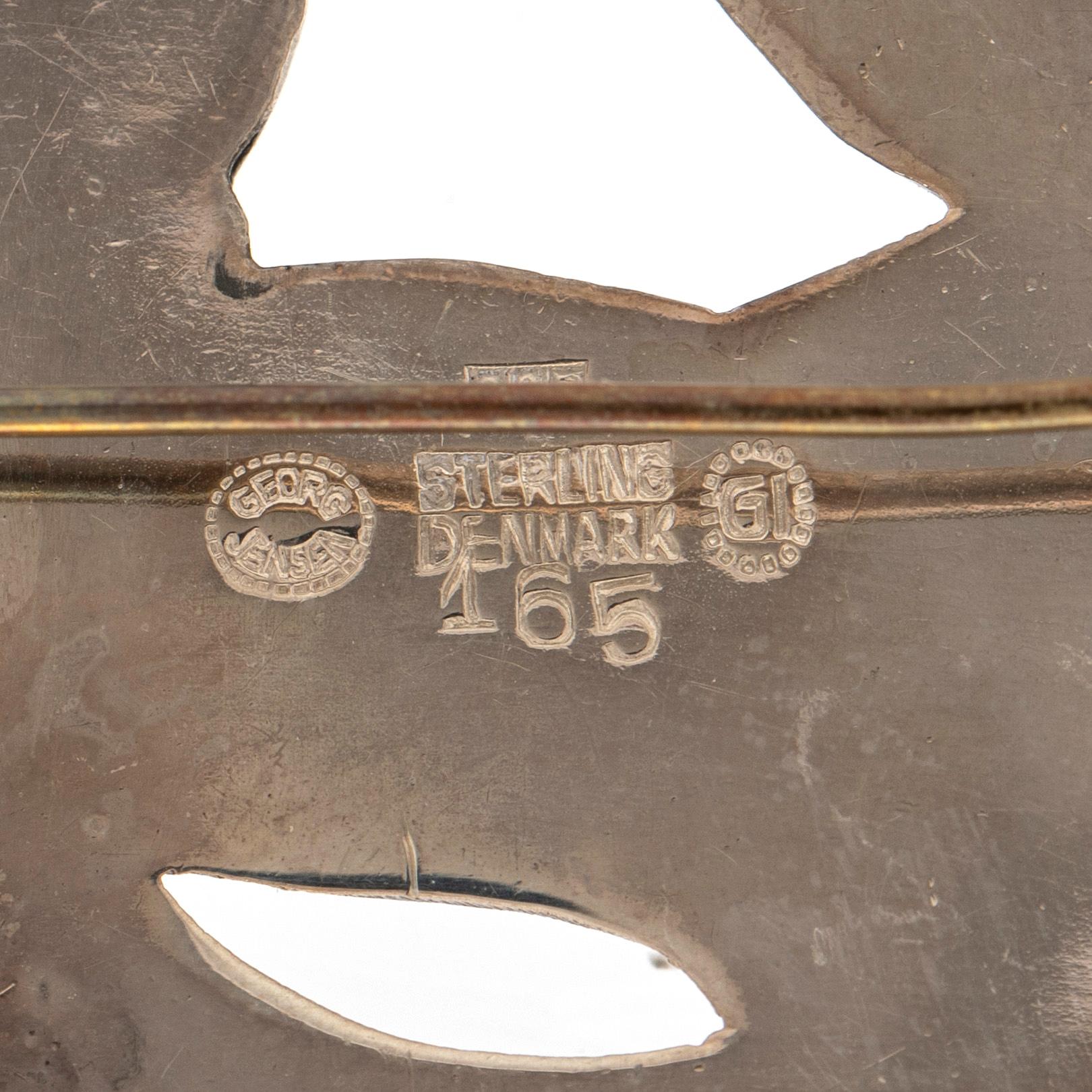 Georg Jensen, Brosch, sterling silver, Danmark.