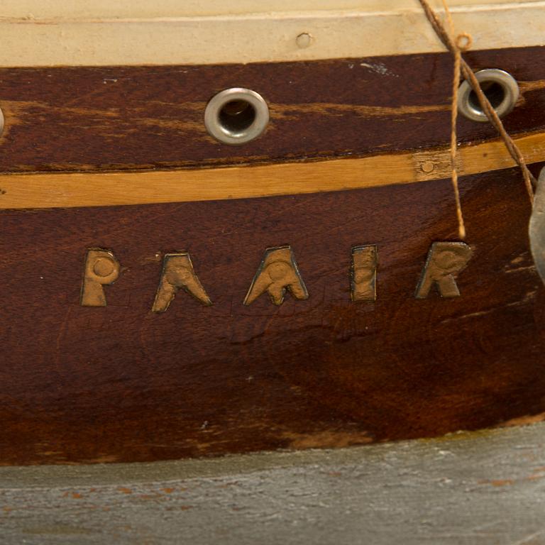 Model ship, four-masted barque "Pamir", early 20th century.