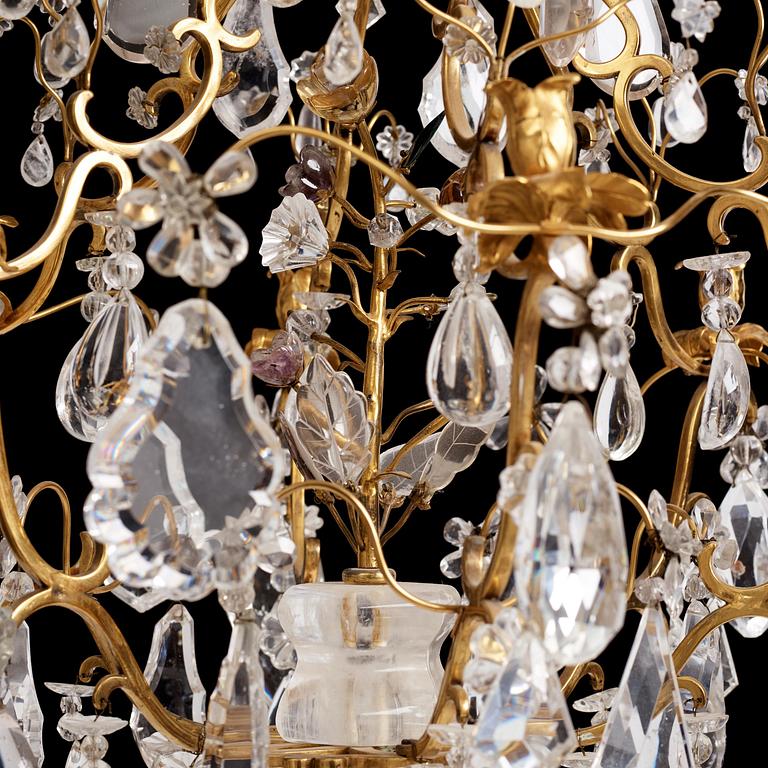 Ljuskrona, för sex ljus, Frankrike, 1800-tal, Louis XV-stil.