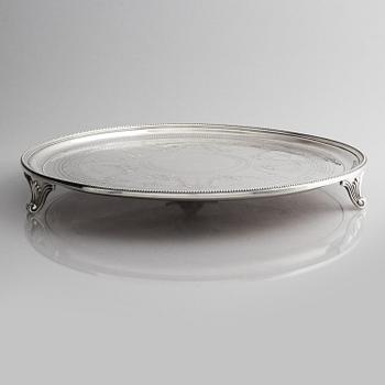 Richard Martin och Ebenezer Hall, bricka/salver, silver, London 1875.