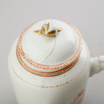 KAFFEKANNA, porslin, Kina, Qianlong 1736-1795.