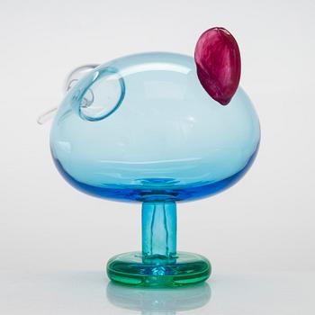 Oiva Toikka, lasilintu, signeerattu O. Toikka IITTALA SCOPE 20 V 2020 340/2020.