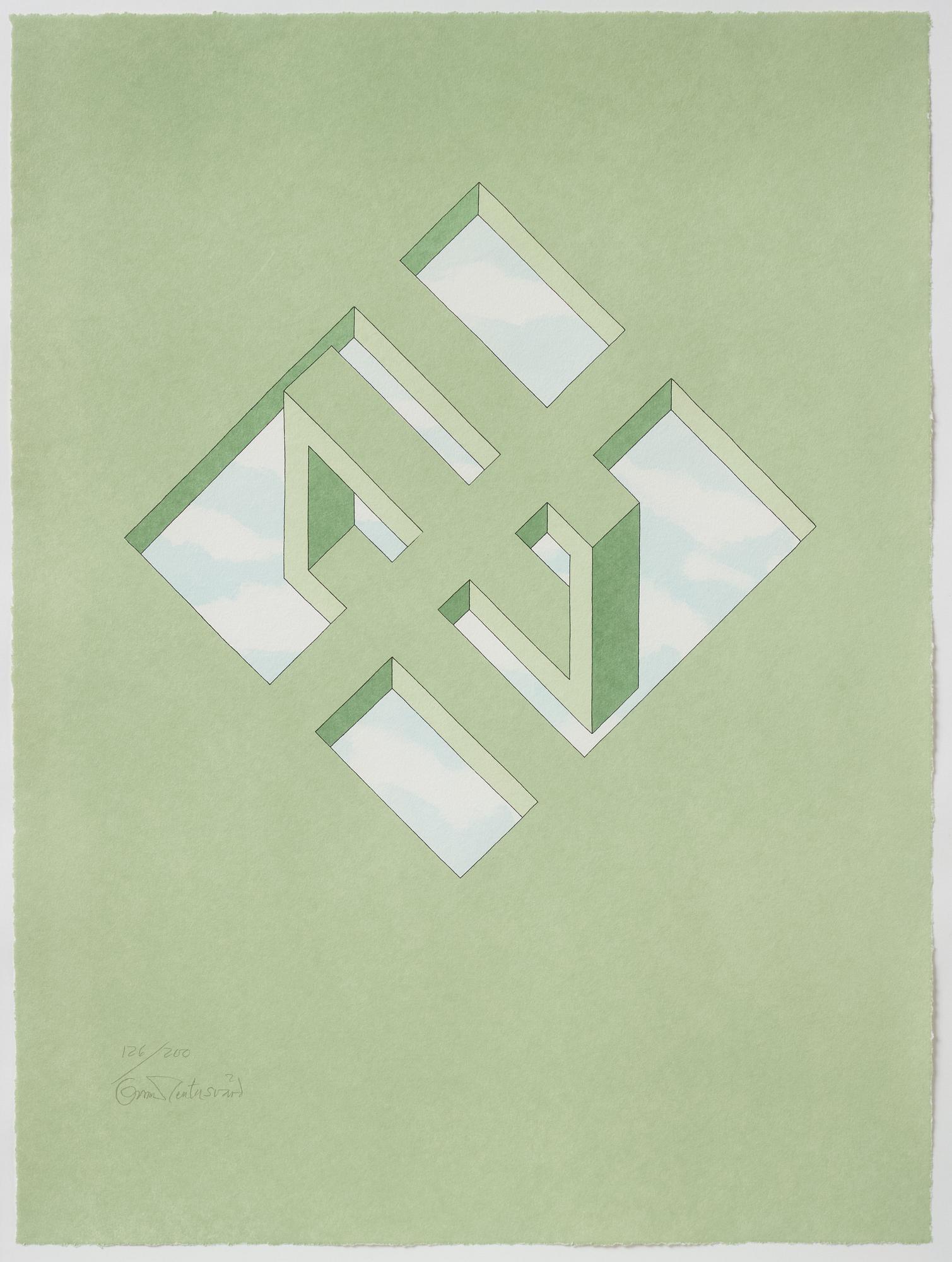 Oscar Reutersvärd, Komposition.