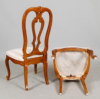 MATSALSMÖBEL, 5 delar, 1900-talets andra hälft.