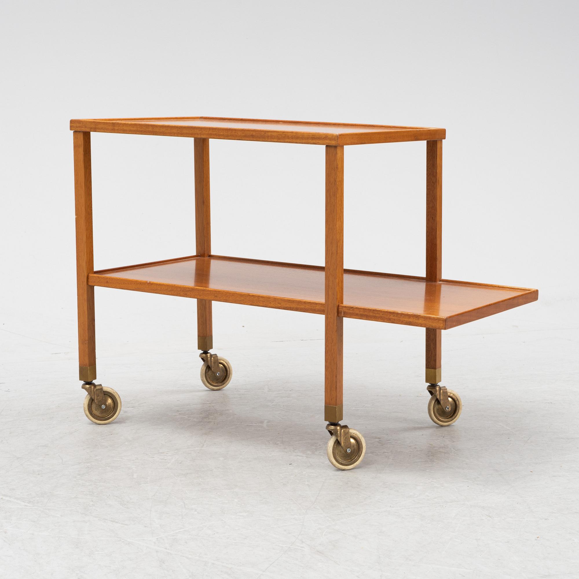 Josef Frank, a mahogany tea trolley, model 470, for Firma Svenskt Tenn, model designed in 1932.