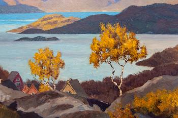 Eduard von Handel-Mazzetti, oil on panel signed and dated 1941.