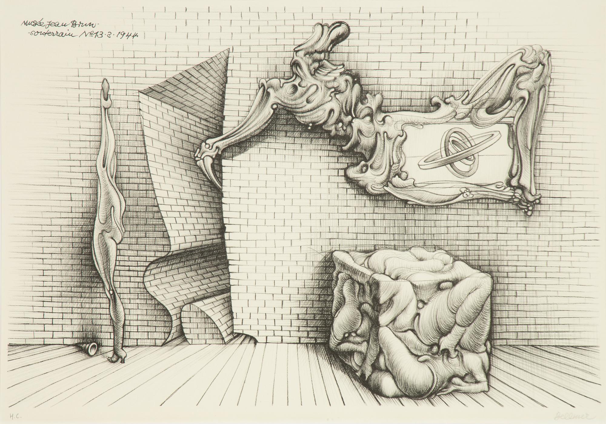 Hans Bellmer, Musee Jean Brun - Souterrain No. 13.8.1944".