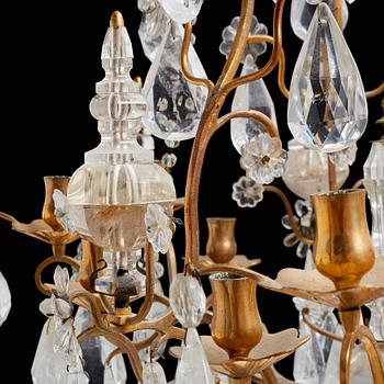 A French 19th century twelve-light chandelier.